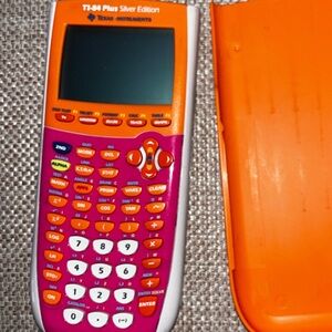 Texas Instruments TI-84 Plus Silver Edition - Orange and Pink